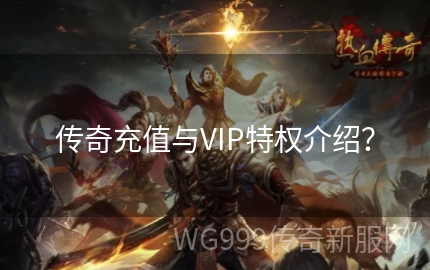 传奇送VIP，体验尊贵特权，尽享游戏乐趣