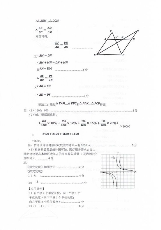 2024年宁夏银川市中考数学卷真题及详细答案解析下载