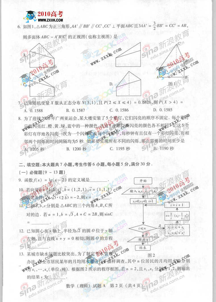 2010年广东高考理科数学真题深度解读,这份试卷为何被称为分水岭