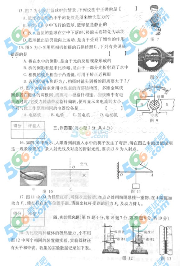 2011河南中考物理真题难倒多少人？