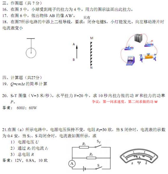 2011上海中考物理试卷藏着什么秘密？