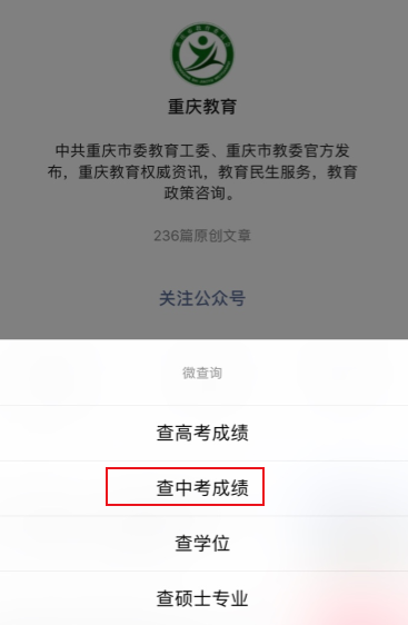 重庆中考成绩到底该怎么查？