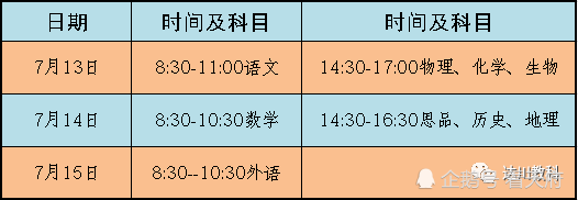 四川中考时间究竟是怎么安排的？