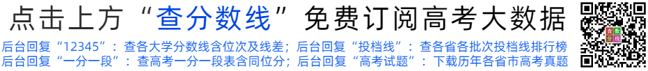 2020年南京医科大学录取分数线排名、位次及线差详解