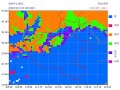 发黑的降水预报图是什么意思？