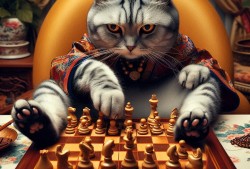 吃野生菌真能看见猫主子下象棋吗？