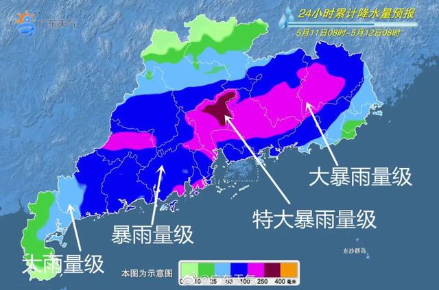 发黑的降水预报图是什么意思？  第3张