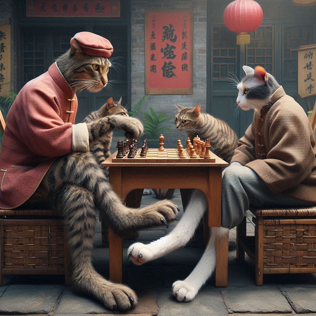 吃野生菌真能看见猫主子下象棋吗？  第2张