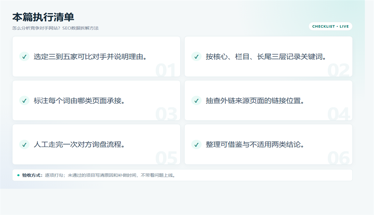 竞对网站怎么分析？拆关键词、内容、外链与转化路径 配图2