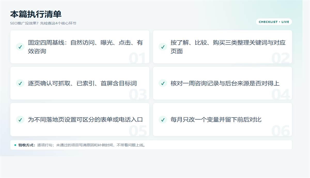 SEO推广没效果？从基线、词页匹配到数据断点排查 配图2