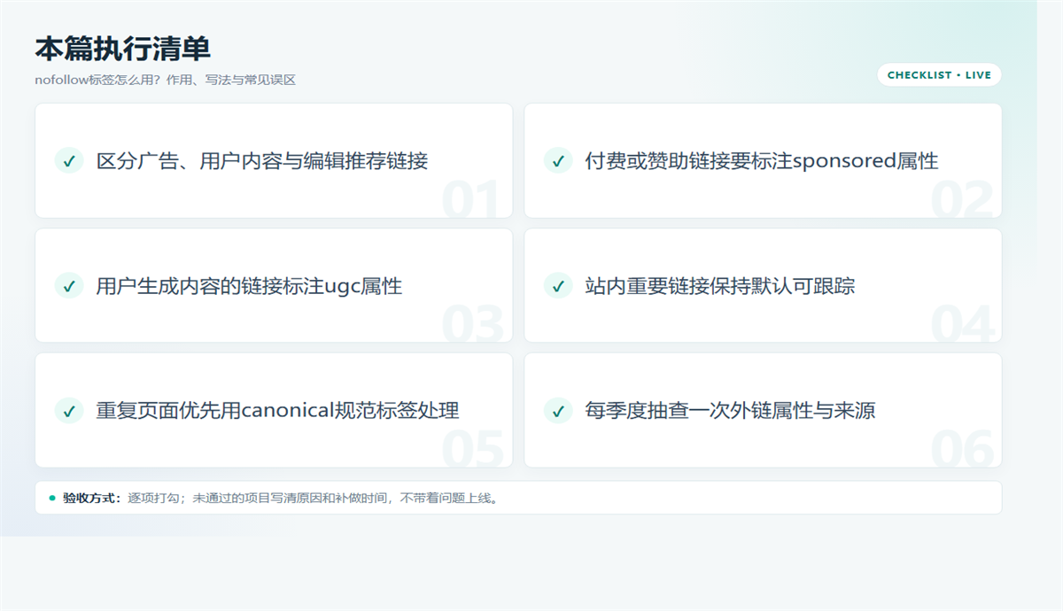 nofollow怎么用?属性写法、适用链接与三个误区插图1 nofollow怎么用?属性写法、适用链接与三个误区 配图2